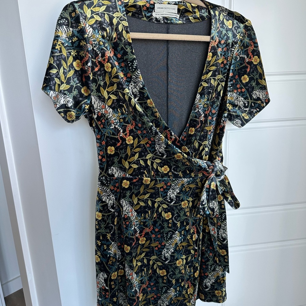 Urban Outfitters Mini Wrap Dress Medium